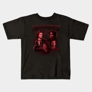 Sam Winchester Lightening Vintage Kids T-Shirt